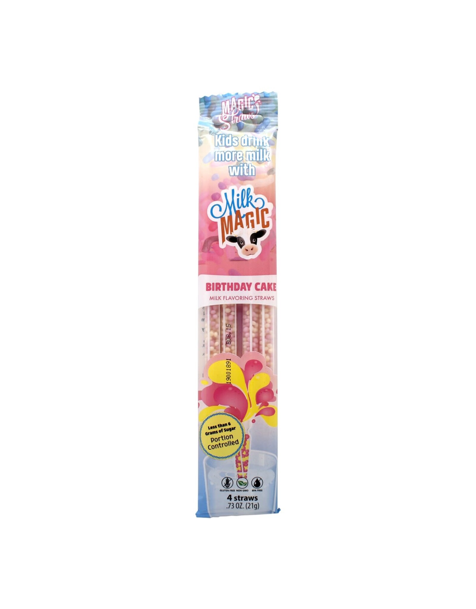 Milk Magic Straw - Birthday Cake