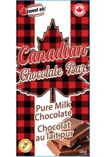 Canadian Plaid Milk Chocolate Bar
