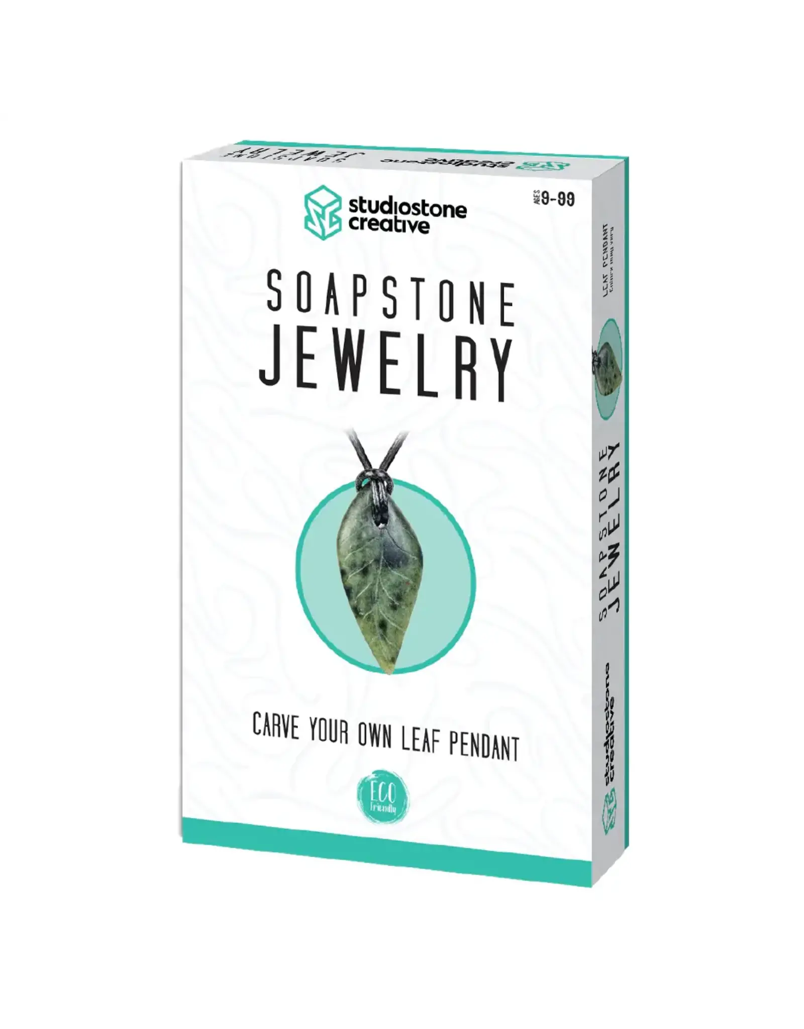 Studiostone Creative Soapstone Carving Kit - Leaf Pendant
