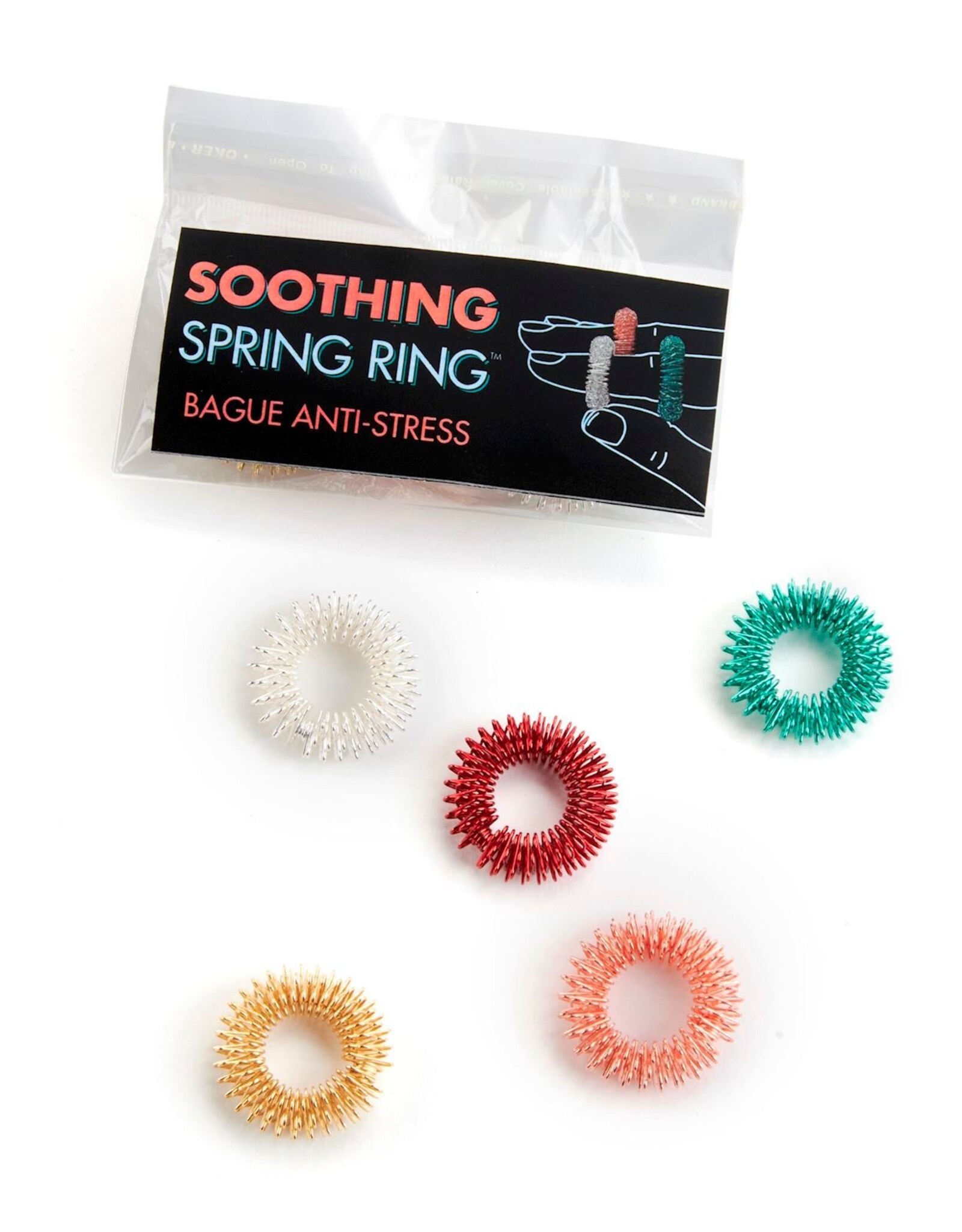 GiftCraft Sensory Finger Rings, Pack of 5