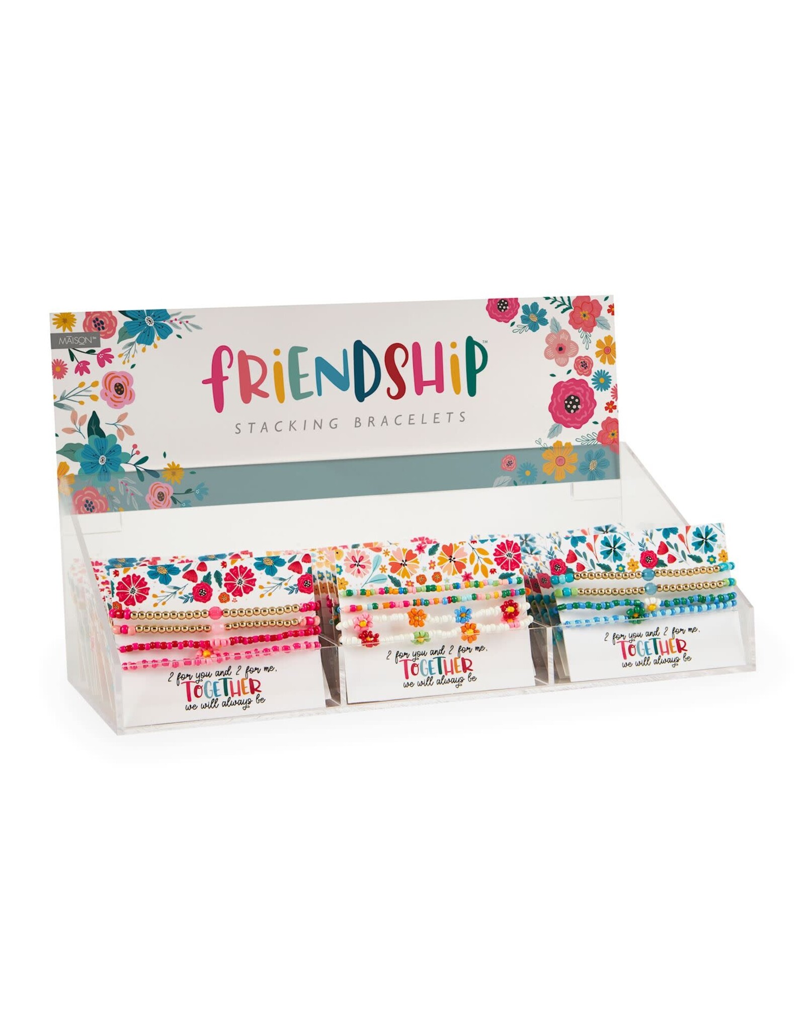 GiftCraft Carded Bracelet Set of 4 Assorted (stacking)