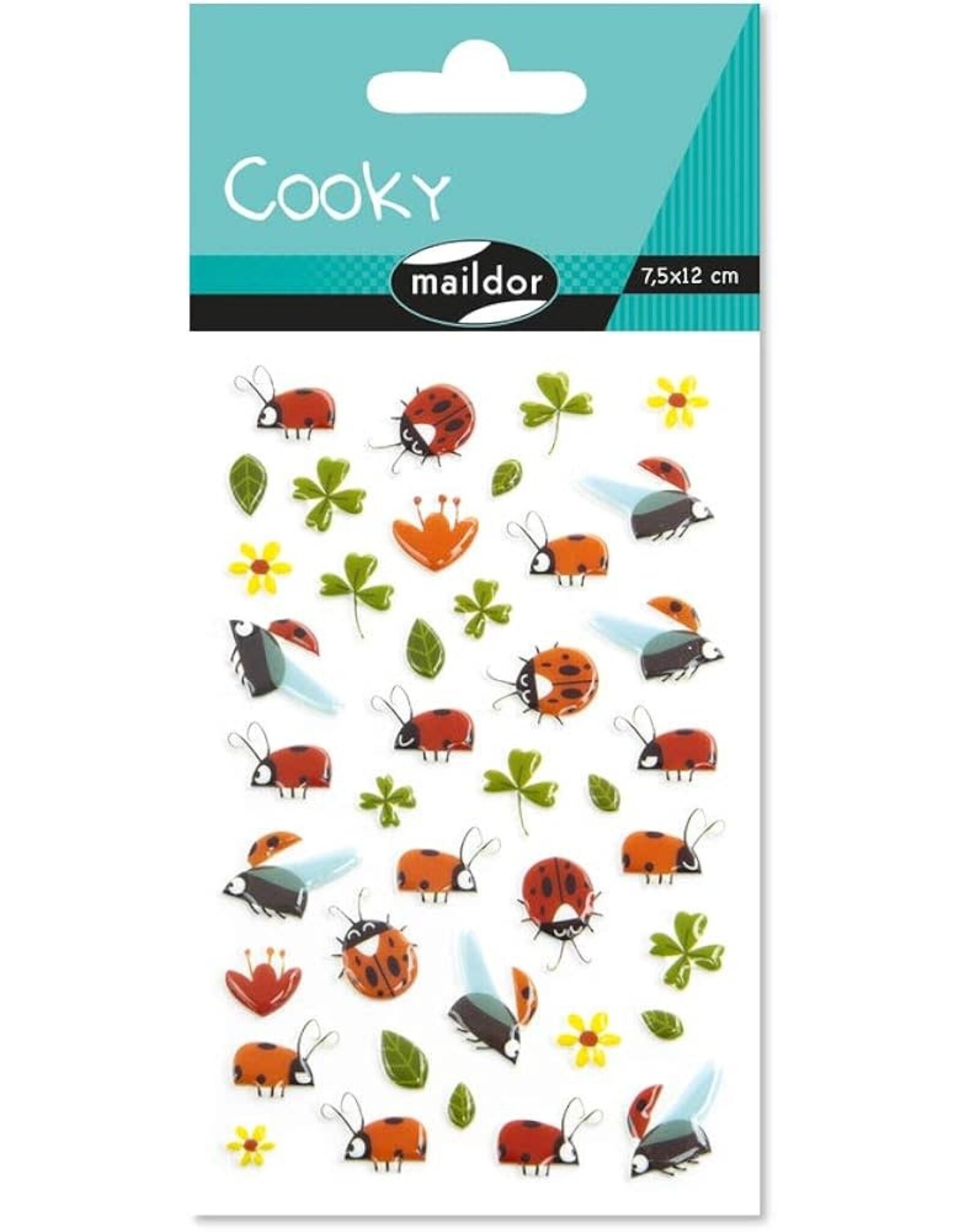 Maildor Cooky Stickers Clovers & Ladybugs