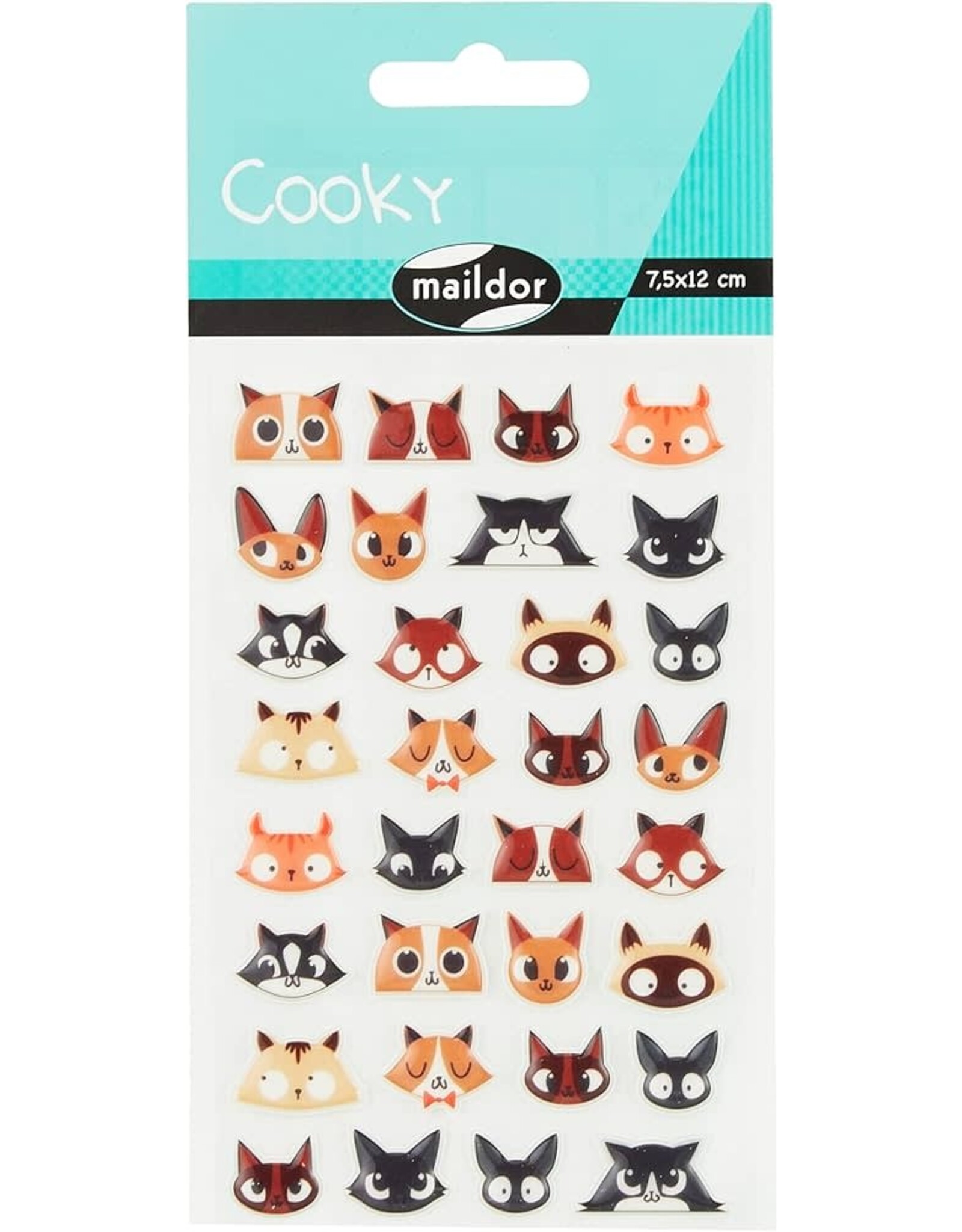 Maildor Cooky Stickers Cat Head