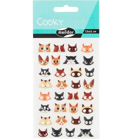 Maildor Cooky Stickers Cat Head