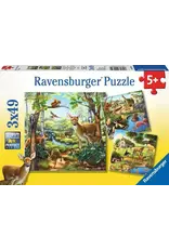 Ravensburger Forest/Zoo/Domestic Animals Puzzle 3 x 49pc