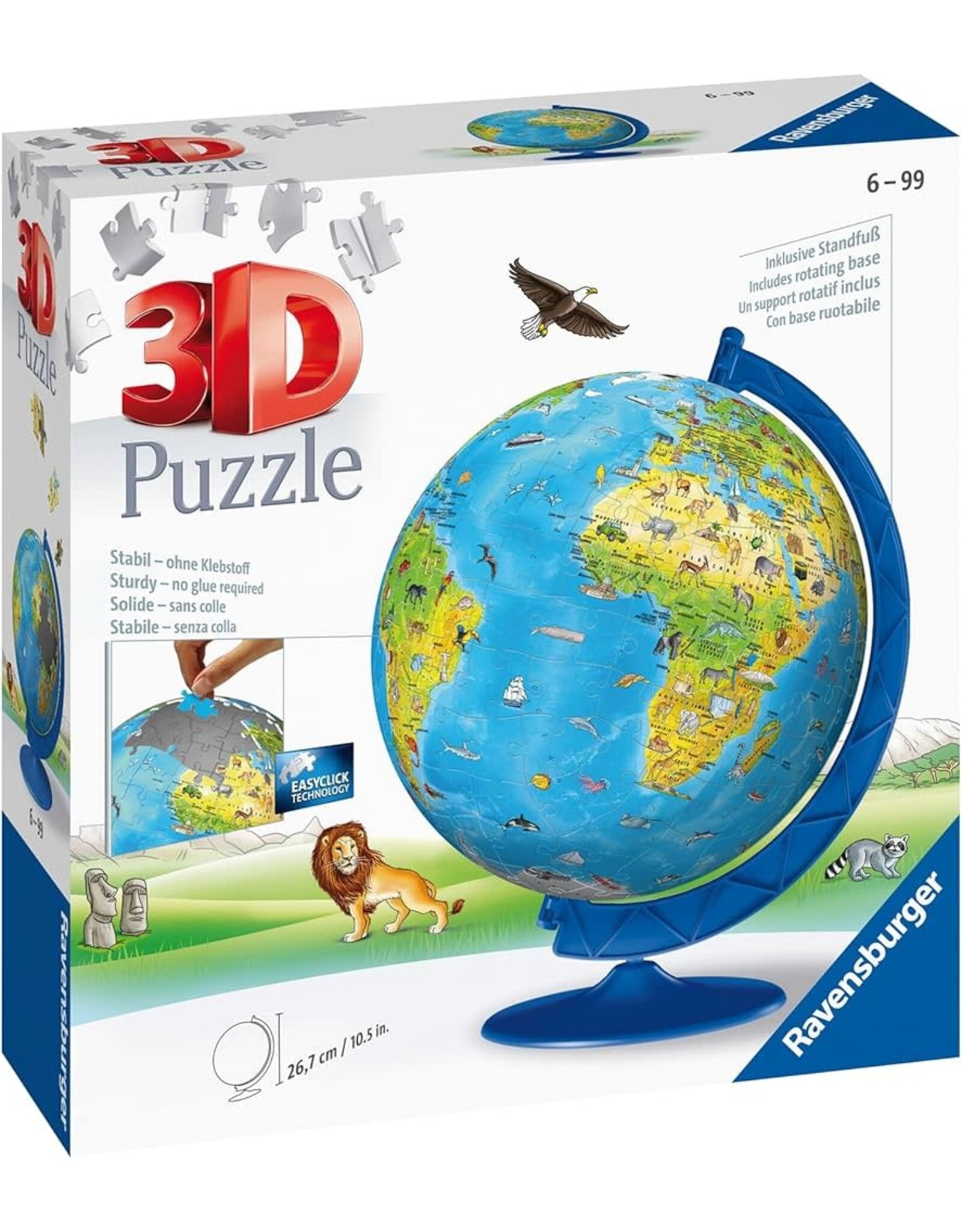 Ravensburger Children's World Globe 3D Puzzle