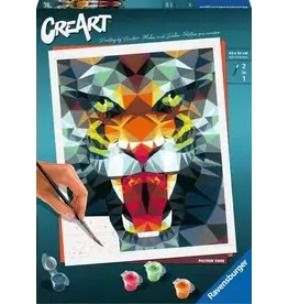 Ravensburger CreArt Paint By Number - Polygon Tiger