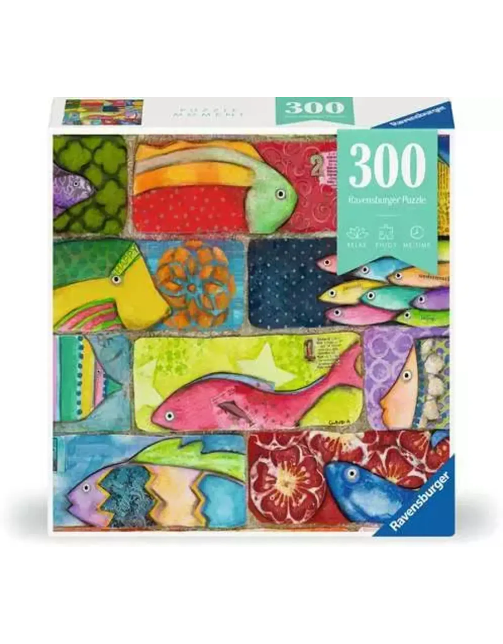 Ravensburger Puzzle Moments: Splashy Fish Tiles 300pc