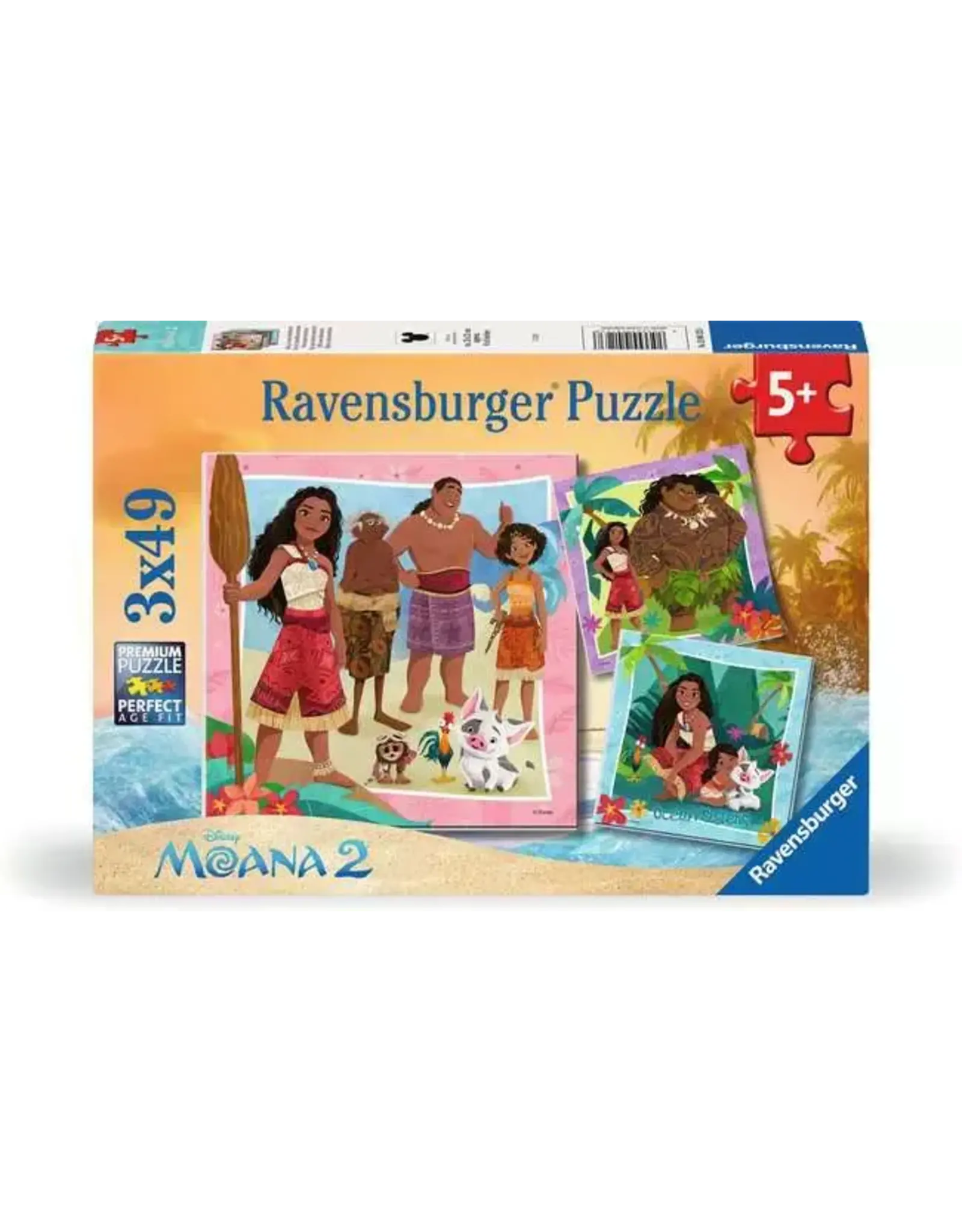 Ravensburger Moana 2: Off to New Adventures 3x49pc