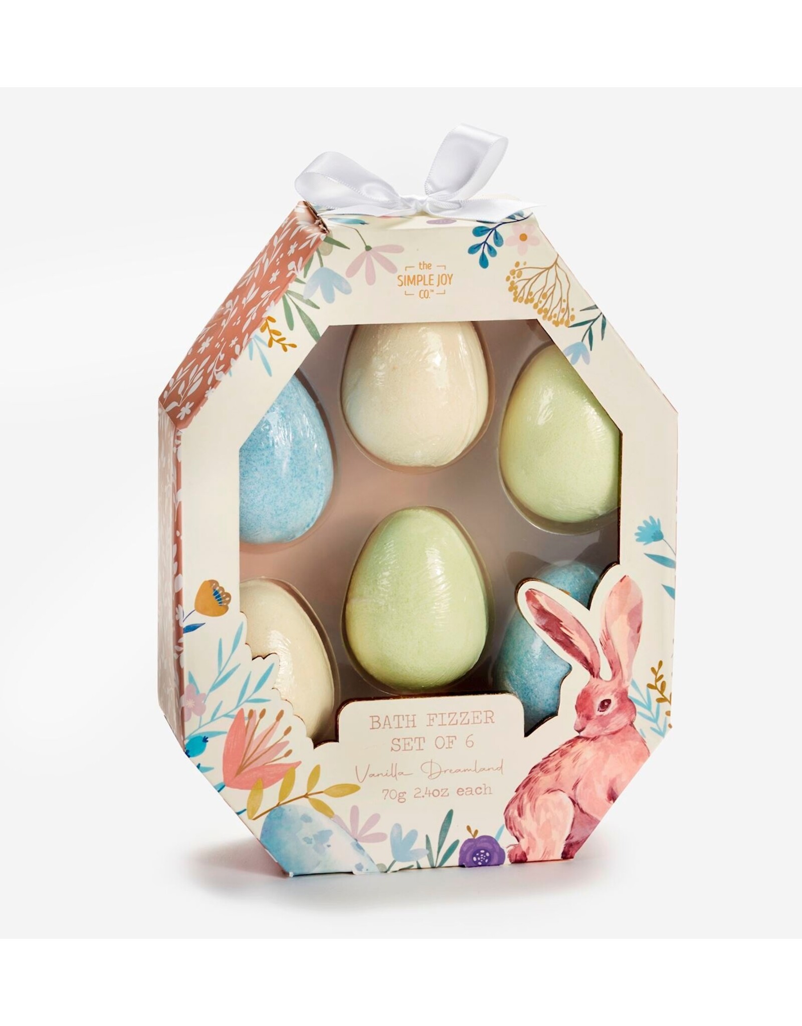 GiftCraft Scented Easter Egg Bath Fizzers, Set of 6
