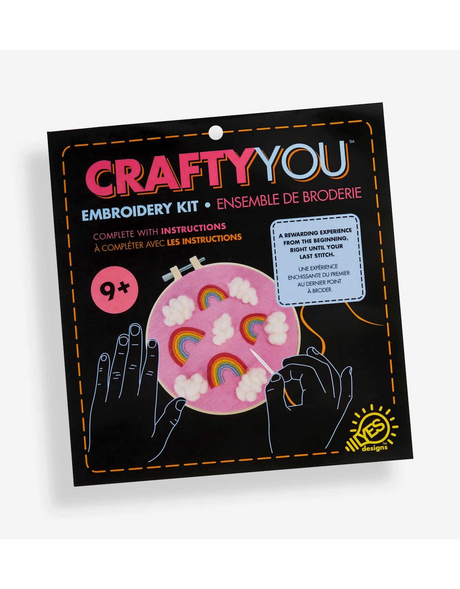 GiftCraft DIY Embroidery Kit, Rainbow