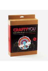 GiftCraft DIY Punch Needle Kit, Rainbow