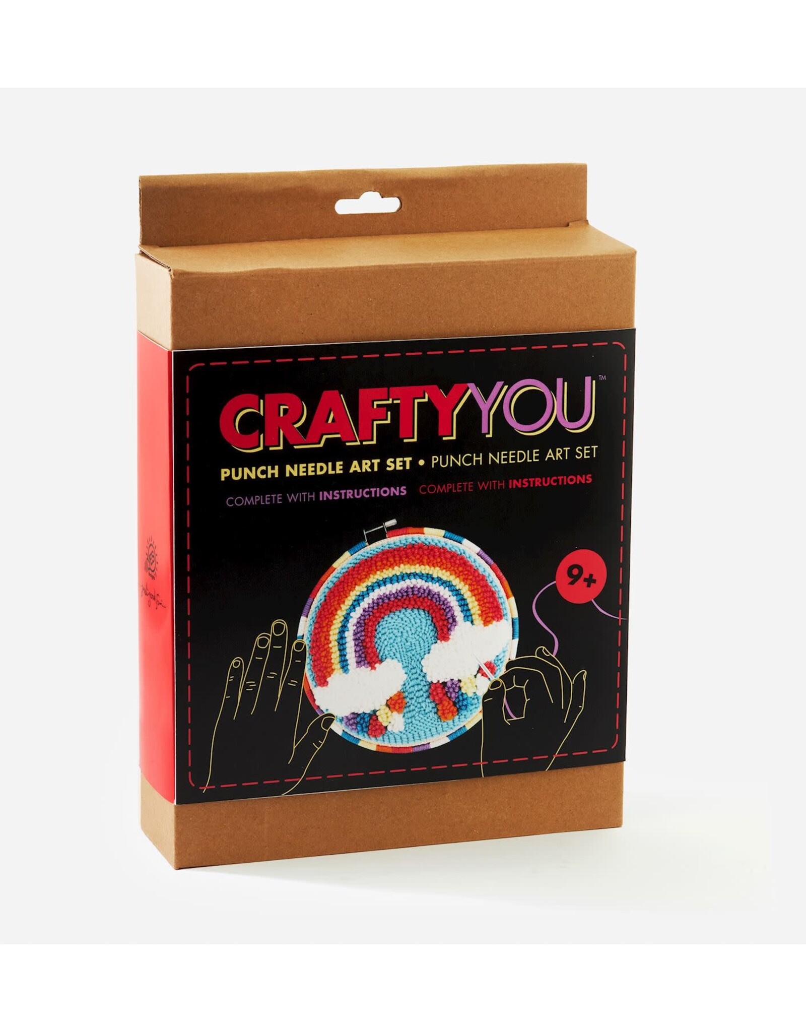 GiftCraft DIY Punch Needle Kit, Rainbow