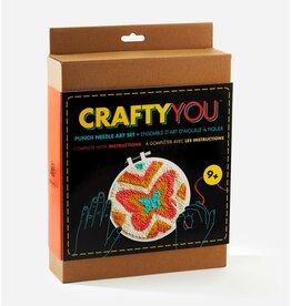 GiftCraft DIY Punch Needle Kit, Butterfly