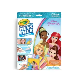 Crayola Crayola Color Wonder Mess-Free Glitter Paper & Markers Kit, Disney Princess