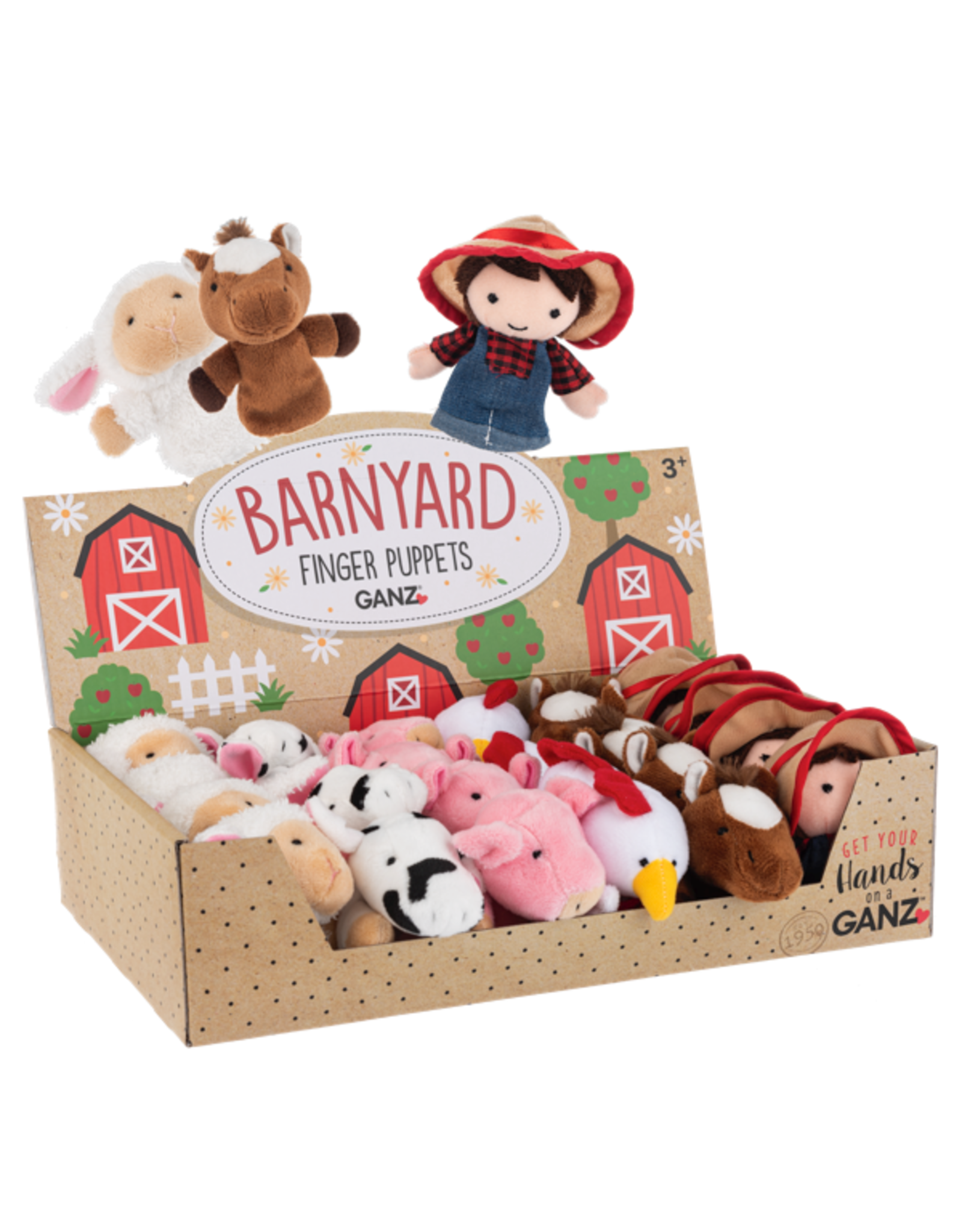 Ganz Barnyard Finger Puppets Assorted