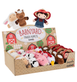 Ganz Barnyard Finger Puppets Assorted