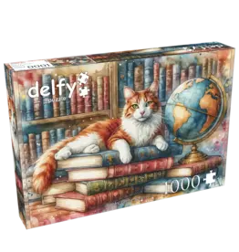 Delfy Books, Globe & Purrs 1000pc
