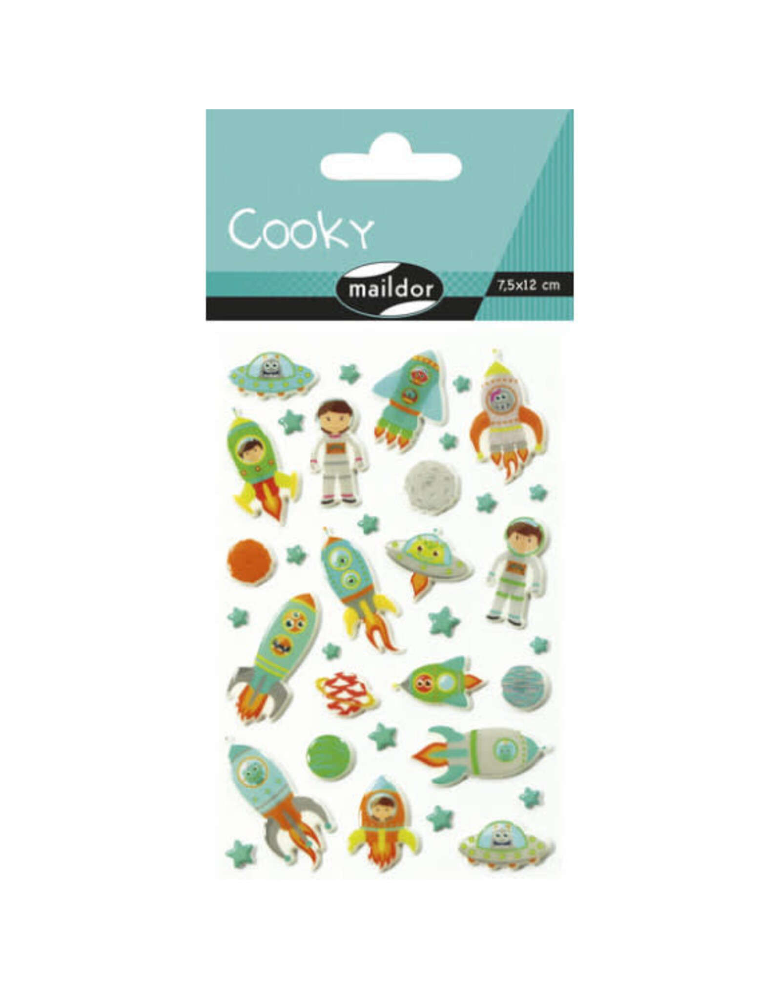 Maildor Cooky Stickers Space Rockets