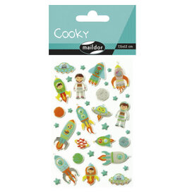Maildor Cooky Stickers Space Rockets