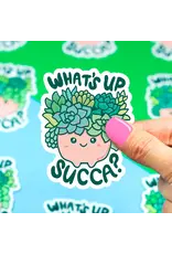 Turtle's Soup What's Up Succa Succulent Vinyl Sticker