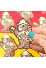 Turtle's Soup Backpacking Bear Vinyl Sticker