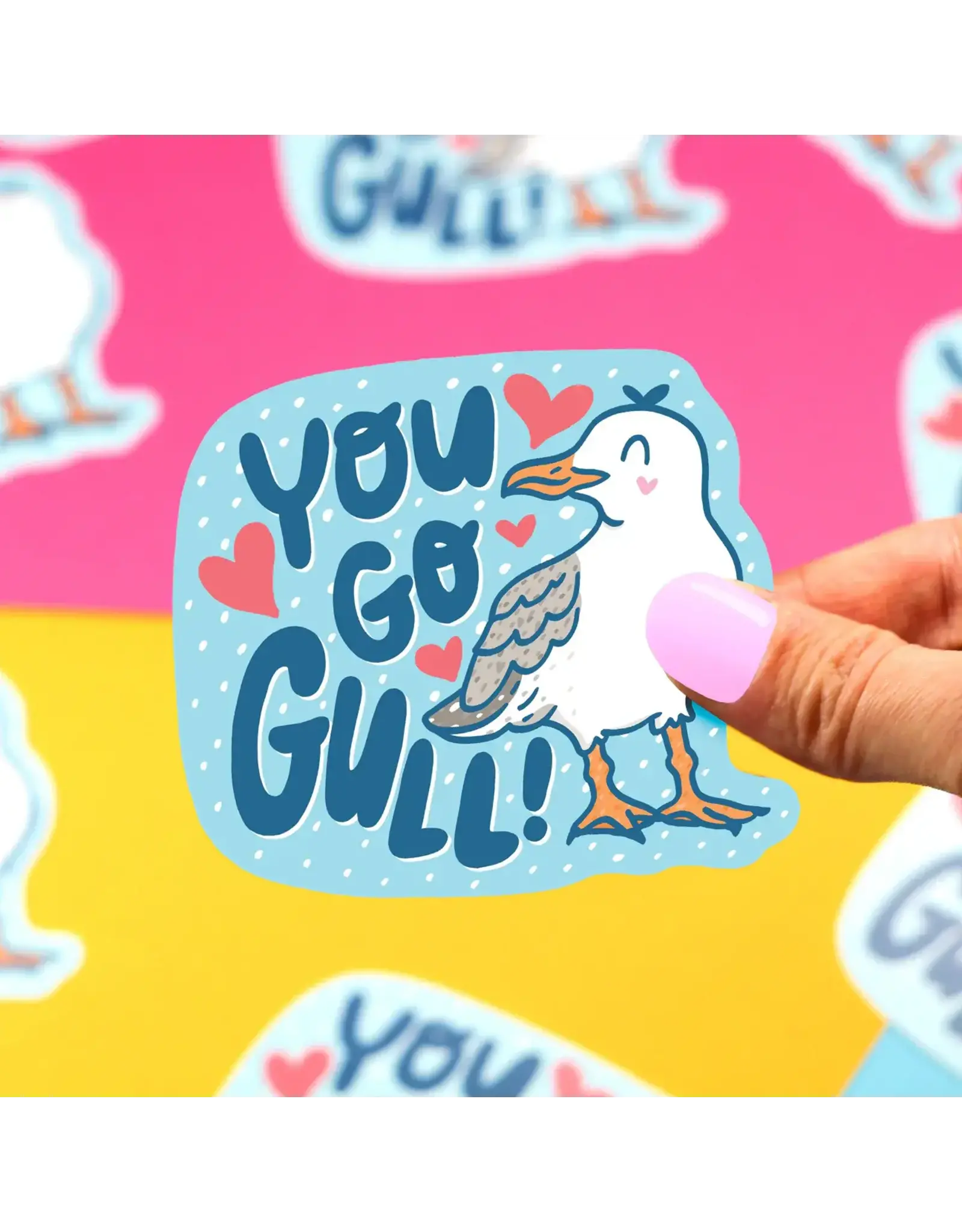 Turtle's Soup You Go Gull Seagull Vinyl Sticker