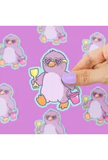 Turtle's Soup Penguin Beach Buddy Vinyl Sticker
