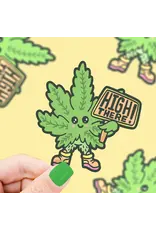 Turtle's Soup High There Cannabis Vinyl Sticker