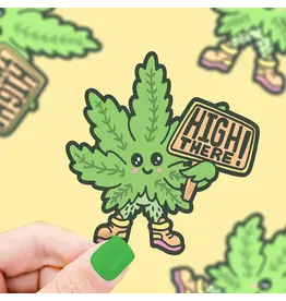 Turtle's Soup High There Cannabis Vinyl Sticker