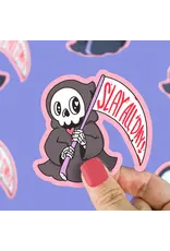 Turtle's Soup Slay All Day Grim Reaper Vinyl Sticker