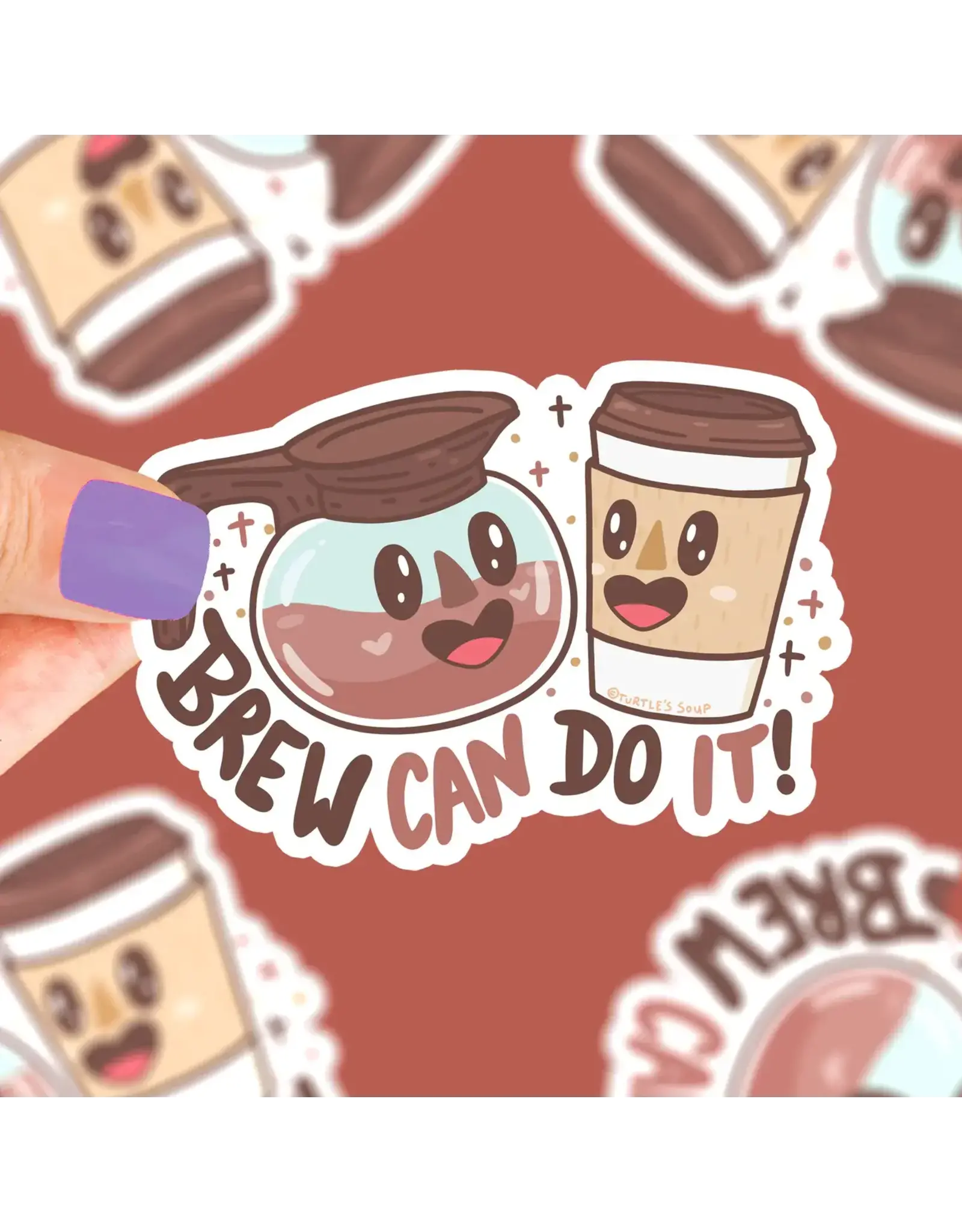 Turtle's Soup Brew Can Do It Vinyl Sticker