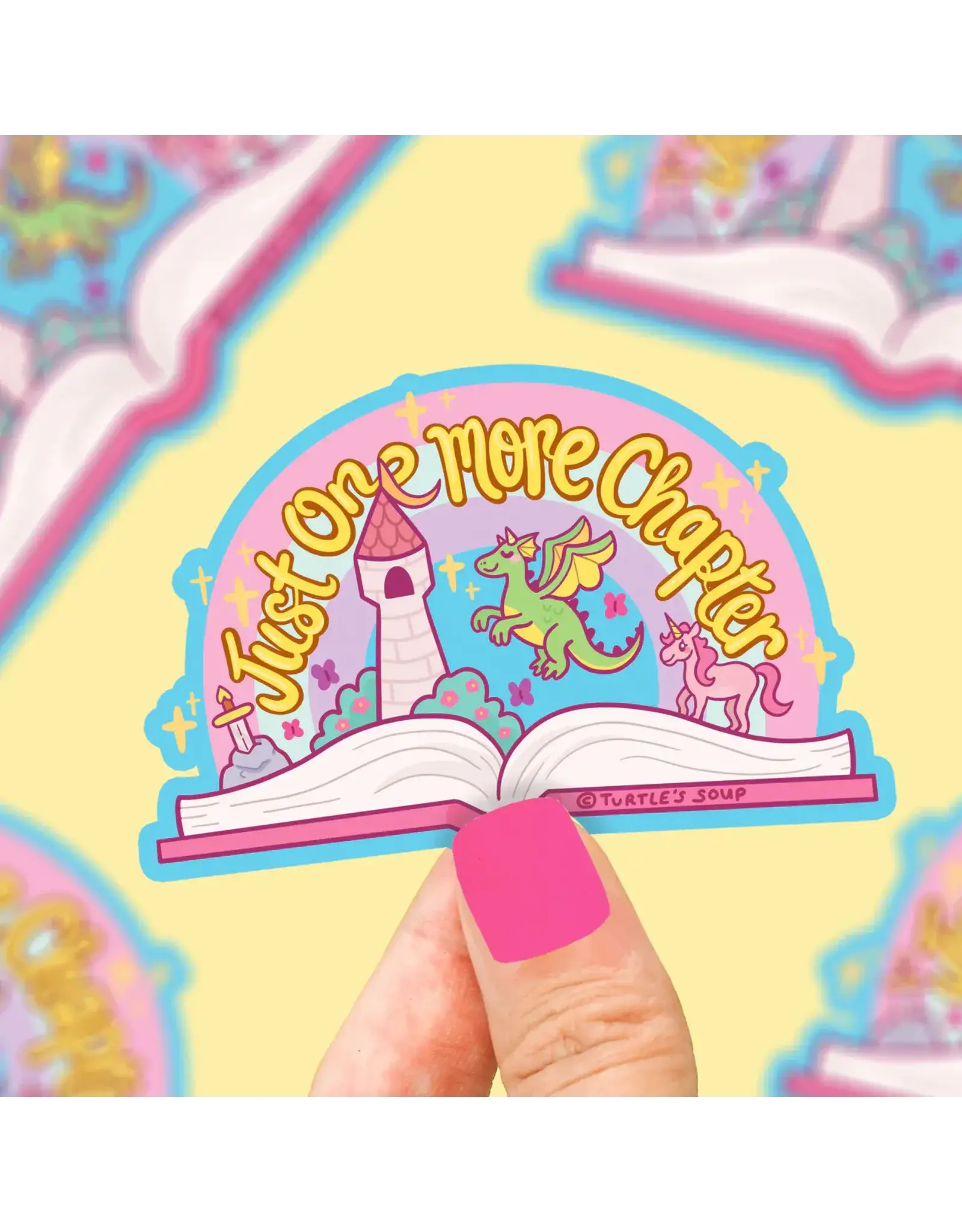 Turtle's Soup Just One More Chapter Vinyl Sticker