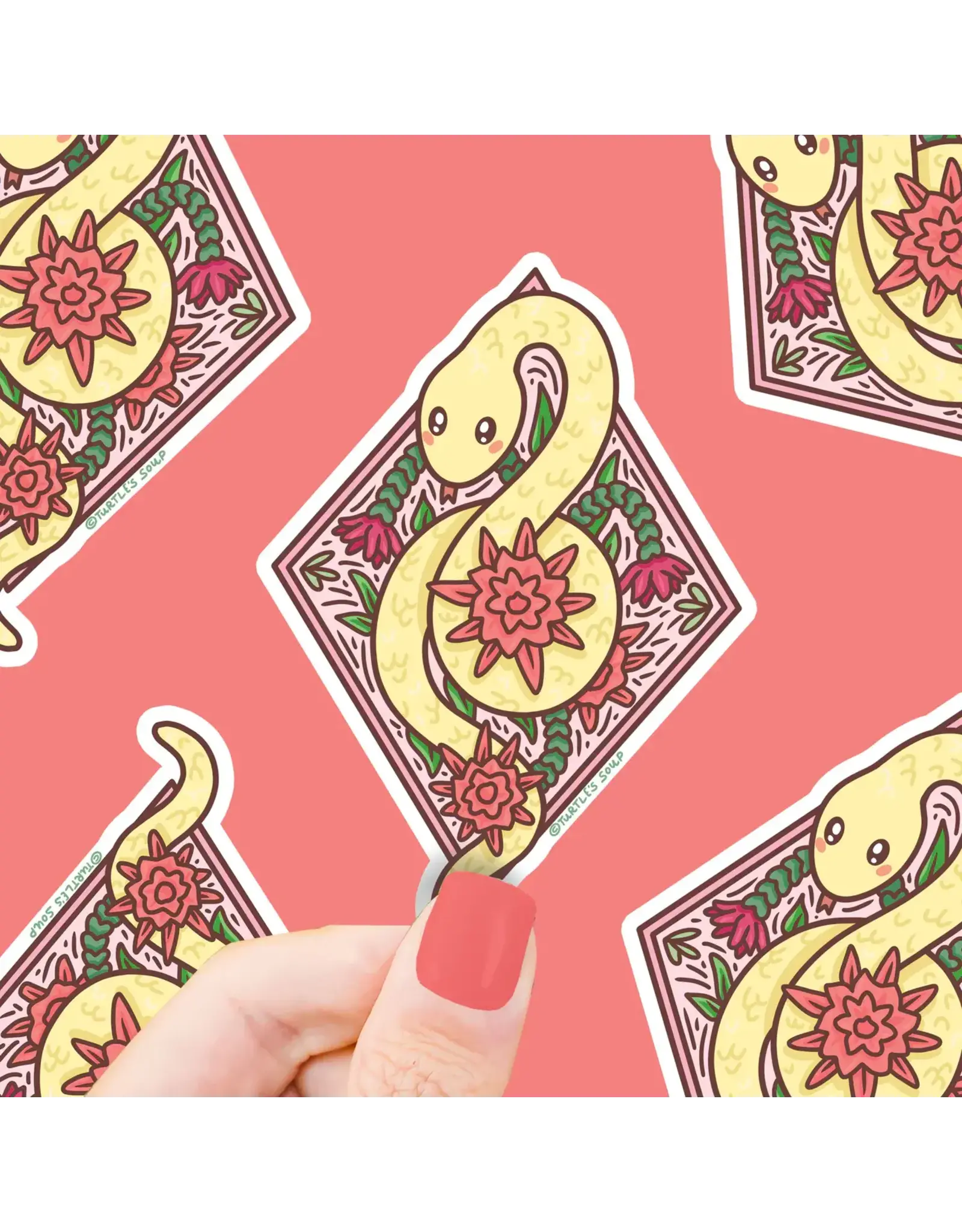 Turtle's Soup Year of the Snake Chinese Zodiac Lunar New Year Vinyl Sticker