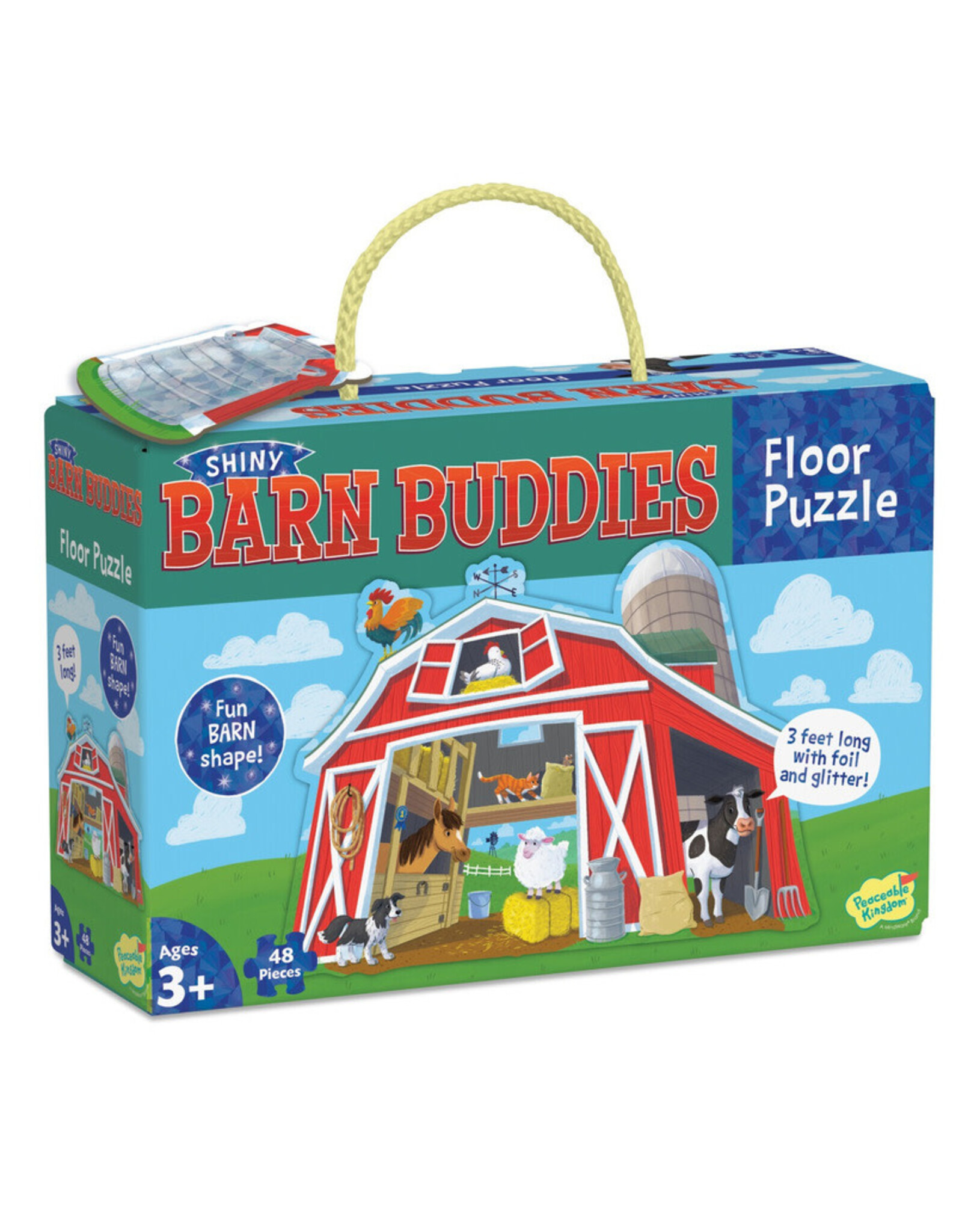 Peaceable Kingdom Barn Buddies 48pc Floor Puzzle