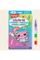 Highlights Highlights Color In Stickers and Puzzles! Adorable Animals