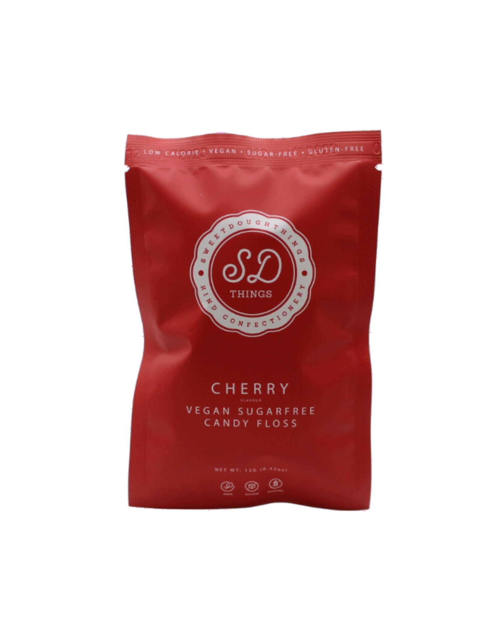 SweetDoughThings Cherry Candy Floss (Sugar Free)  (British)