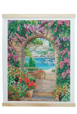 D.I.Y Crystal Art Kit Crystal Art Scroll Kit: Window to Paradise