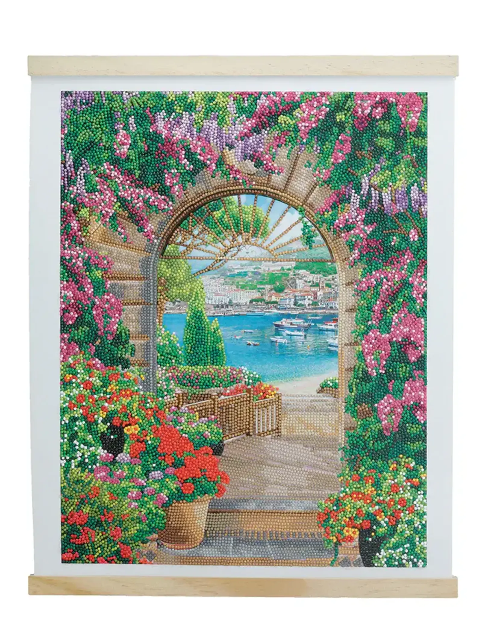 D.I.Y Crystal Art Kit Crystal Art Scroll Kit: Window to Paradise