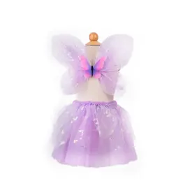 Great Pretenders Flutter Butterfly Skirt & Wings Lilac, Size 4-6