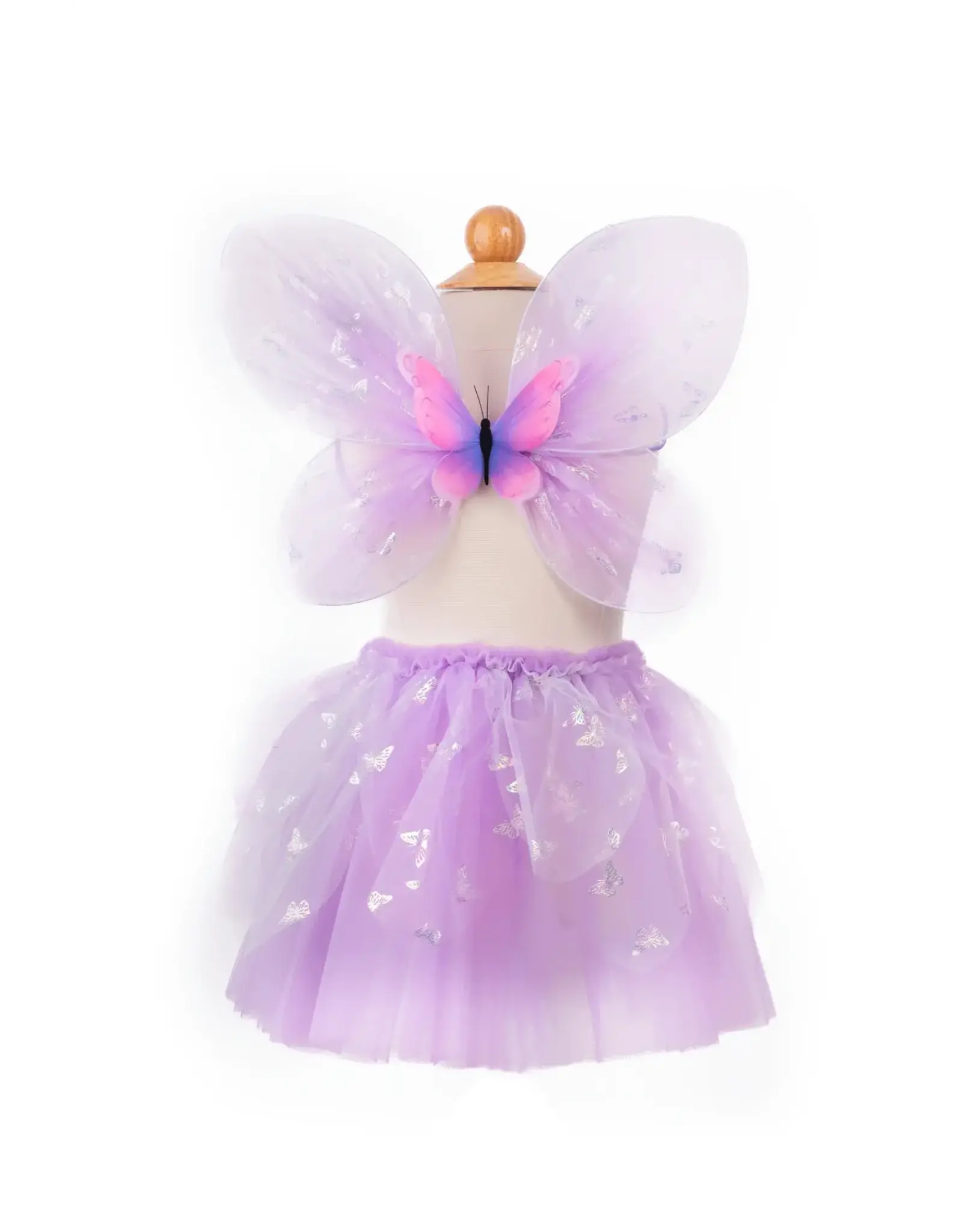 Great Pretenders Flutter Butterfly Skirt & Wings Lilac, Size 4-6