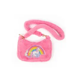 Great Pretenders Rainbow Cuddle Crossbody Purse Pink
