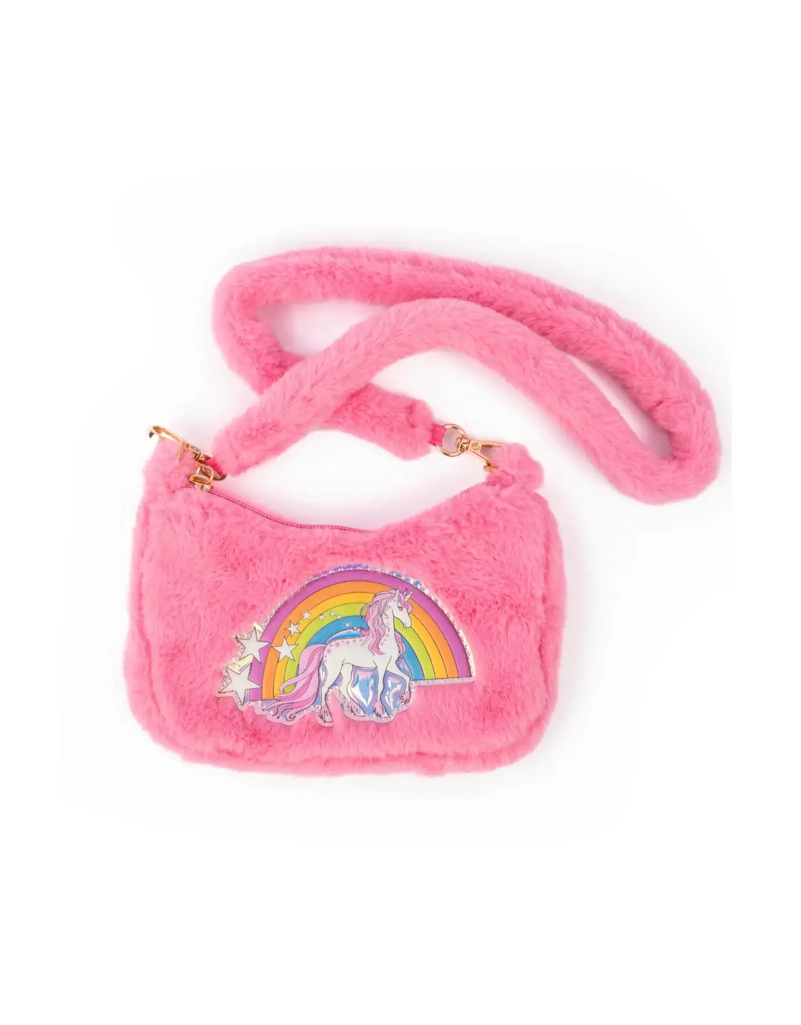 Great Pretenders Rainbow Cuddle Crossbody Purse Pink