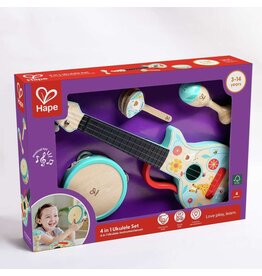 Hape 4 in 1 Ukulele Set