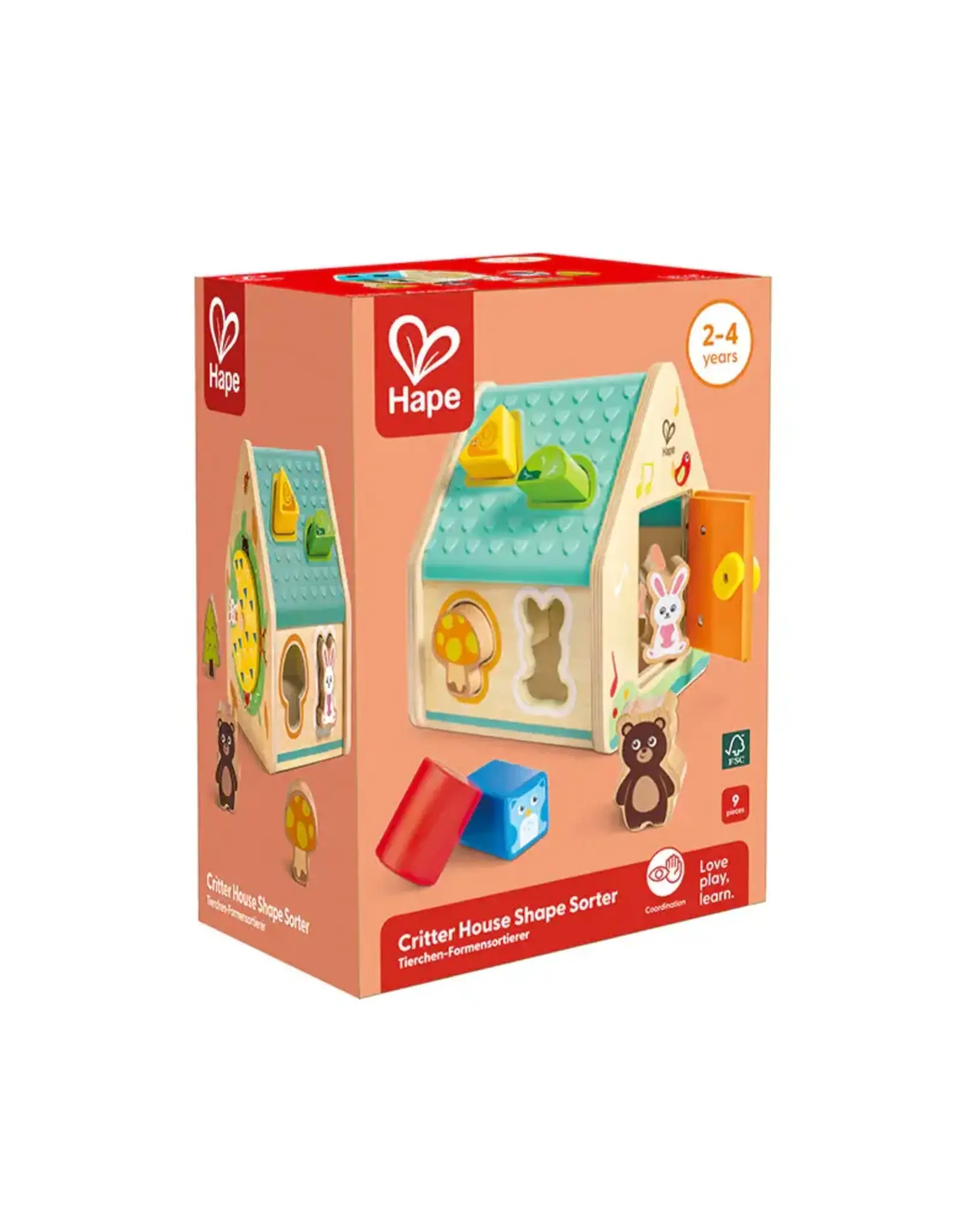 Hape Hape Critter House Shape Sorter