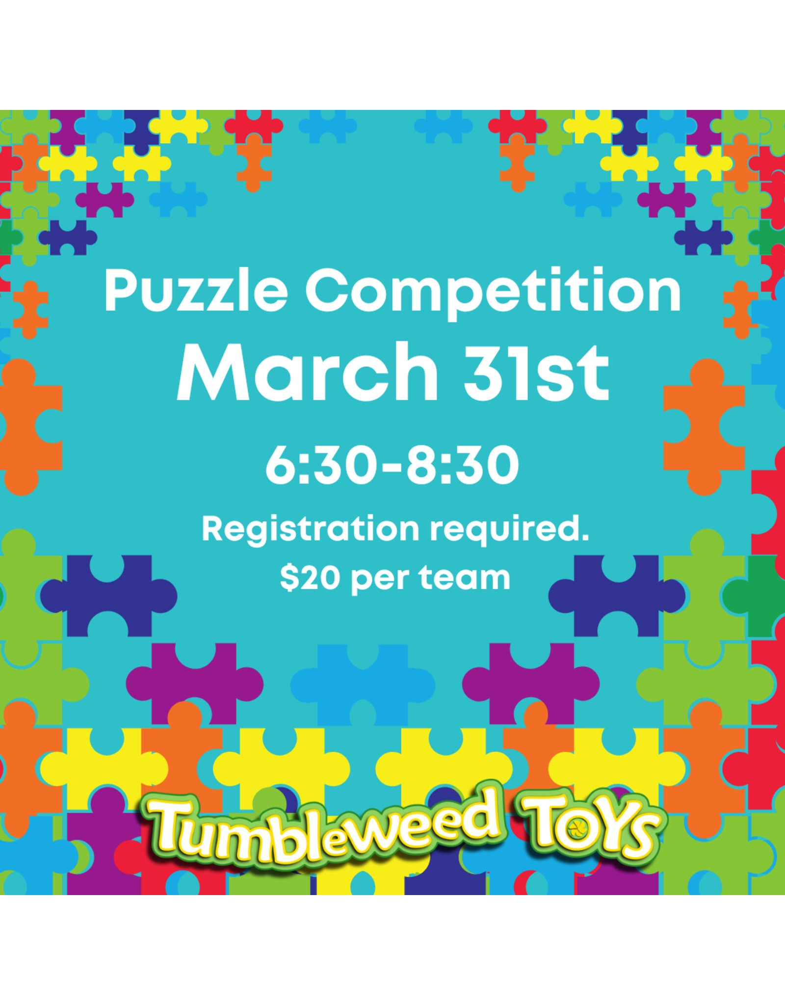 Puzzle Competition - March 31st