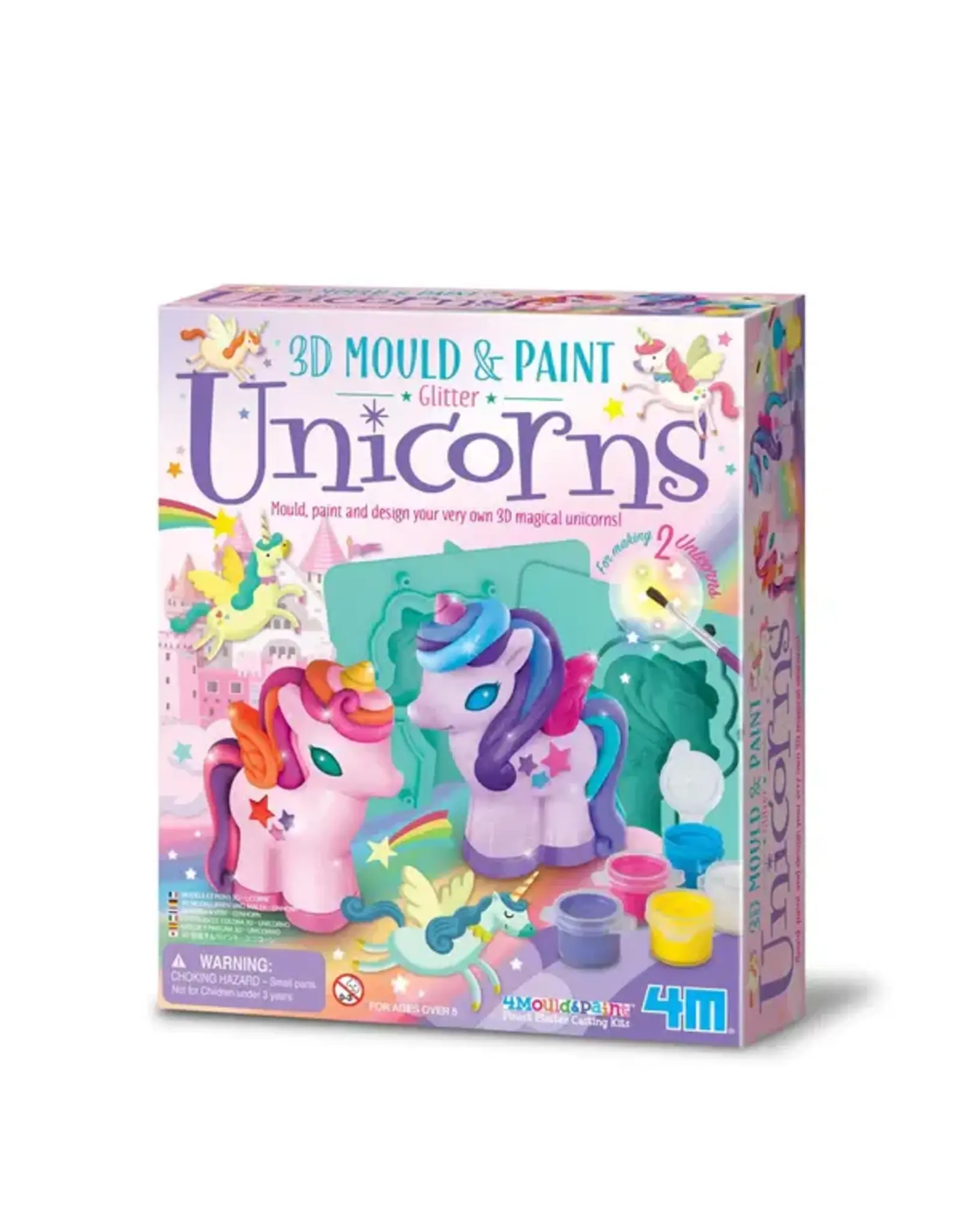 4M 3D Mould & Paint Glitter Unicorns