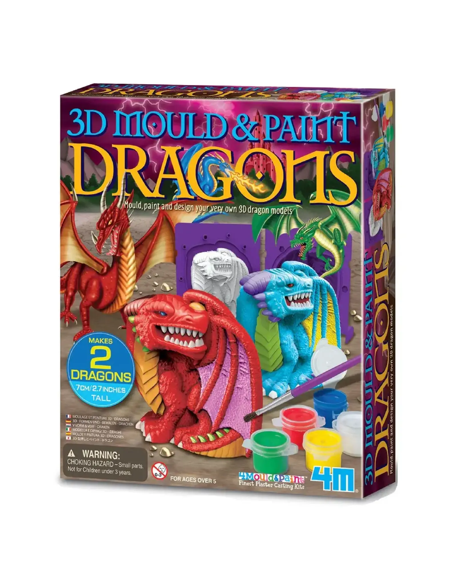4M 3D Mould & Paint Dragons