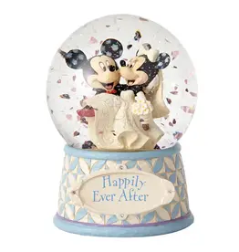 Jim Shore Mickey and Minnie Wedding Snow Globe
