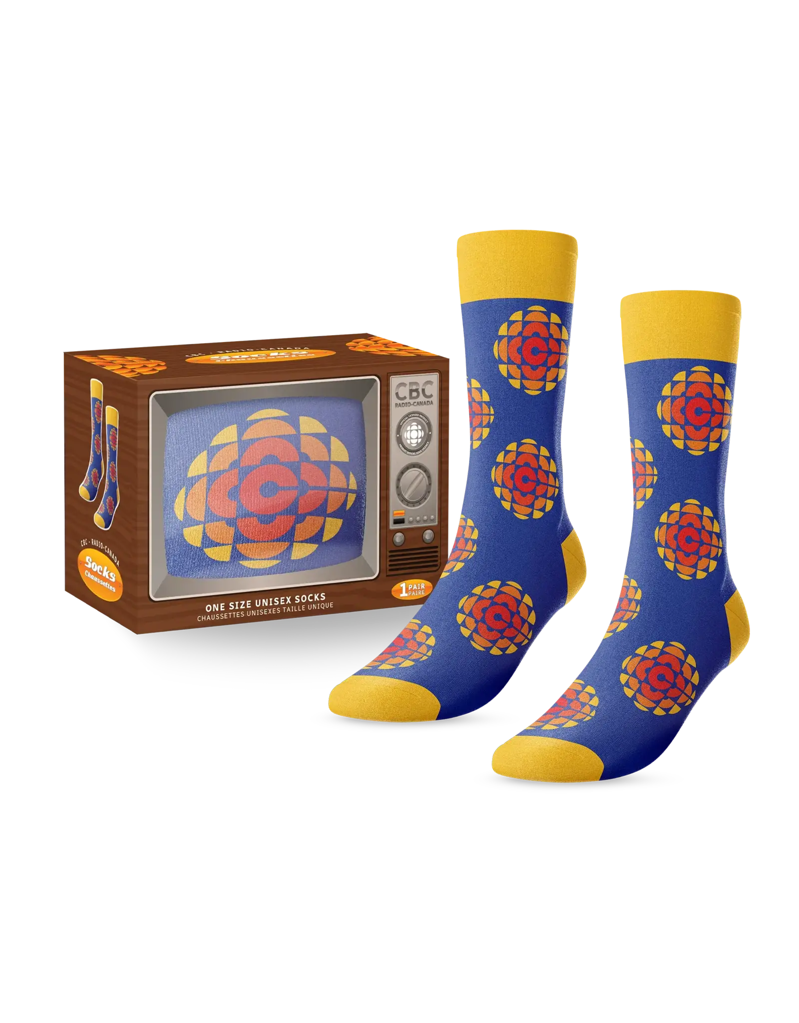 Main & Local CBC Retro Logo Socks